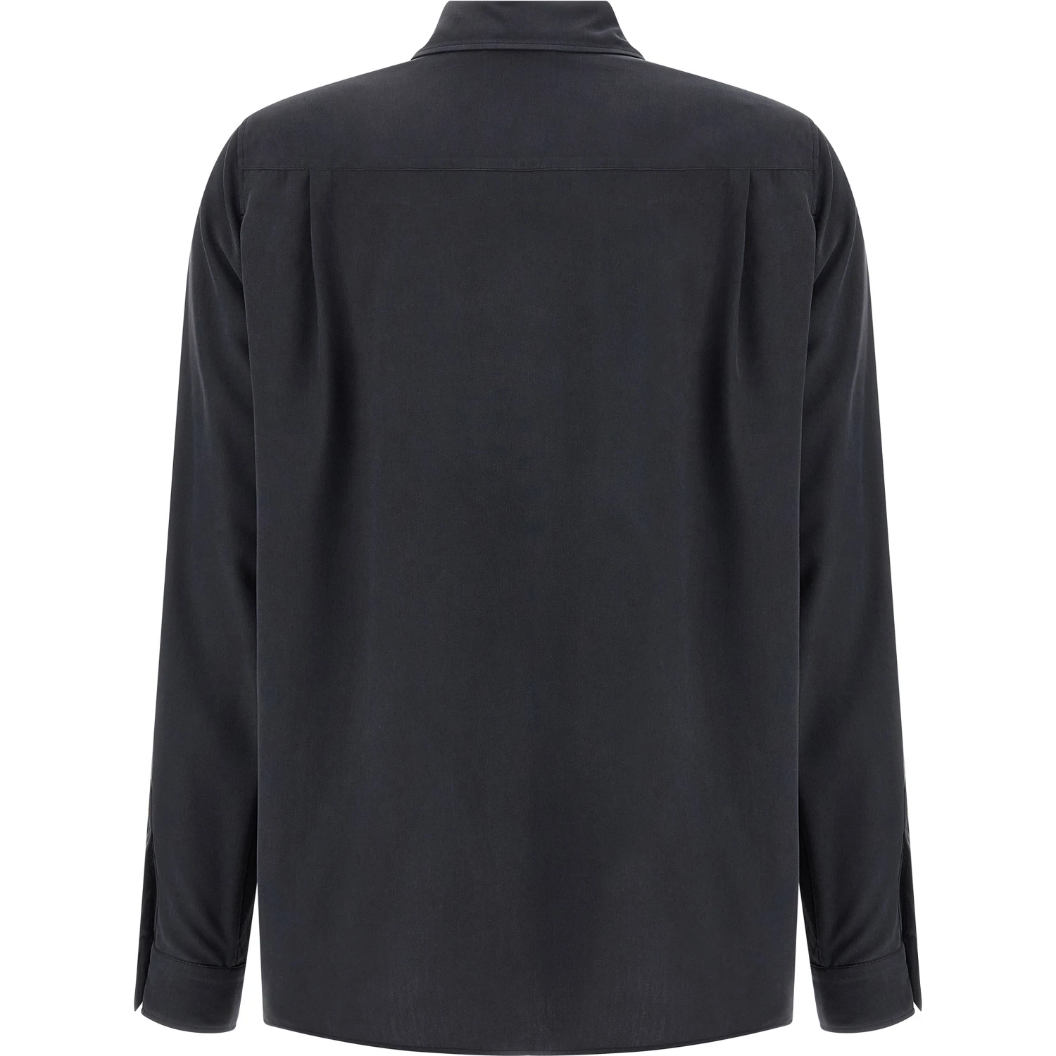 Gray Silk Blouse