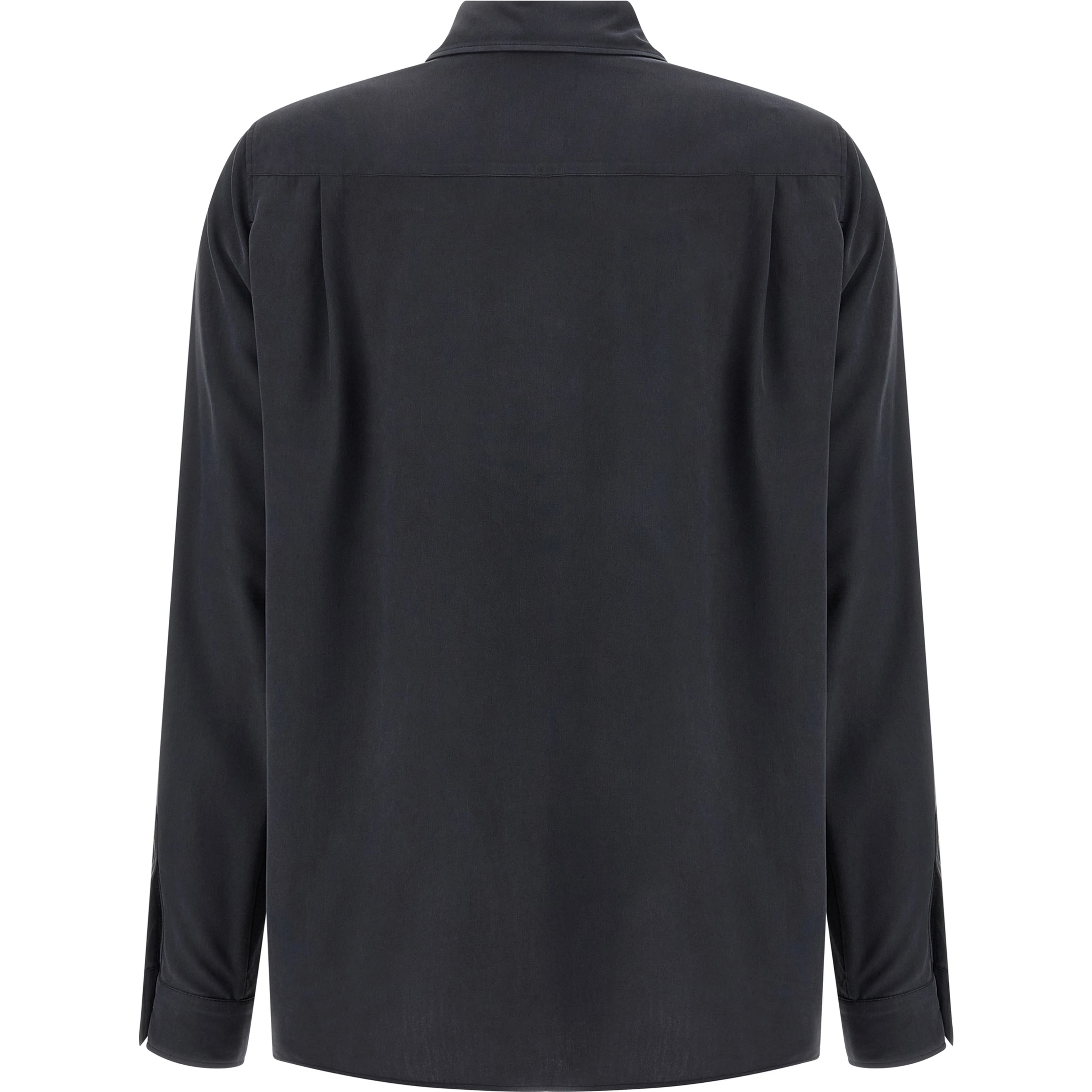 Gray Silk Blouse