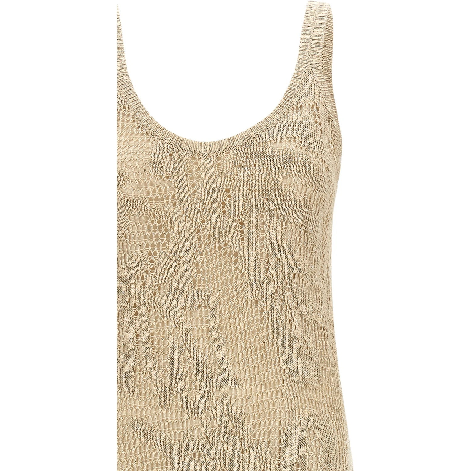 Beige Linen Long Dress