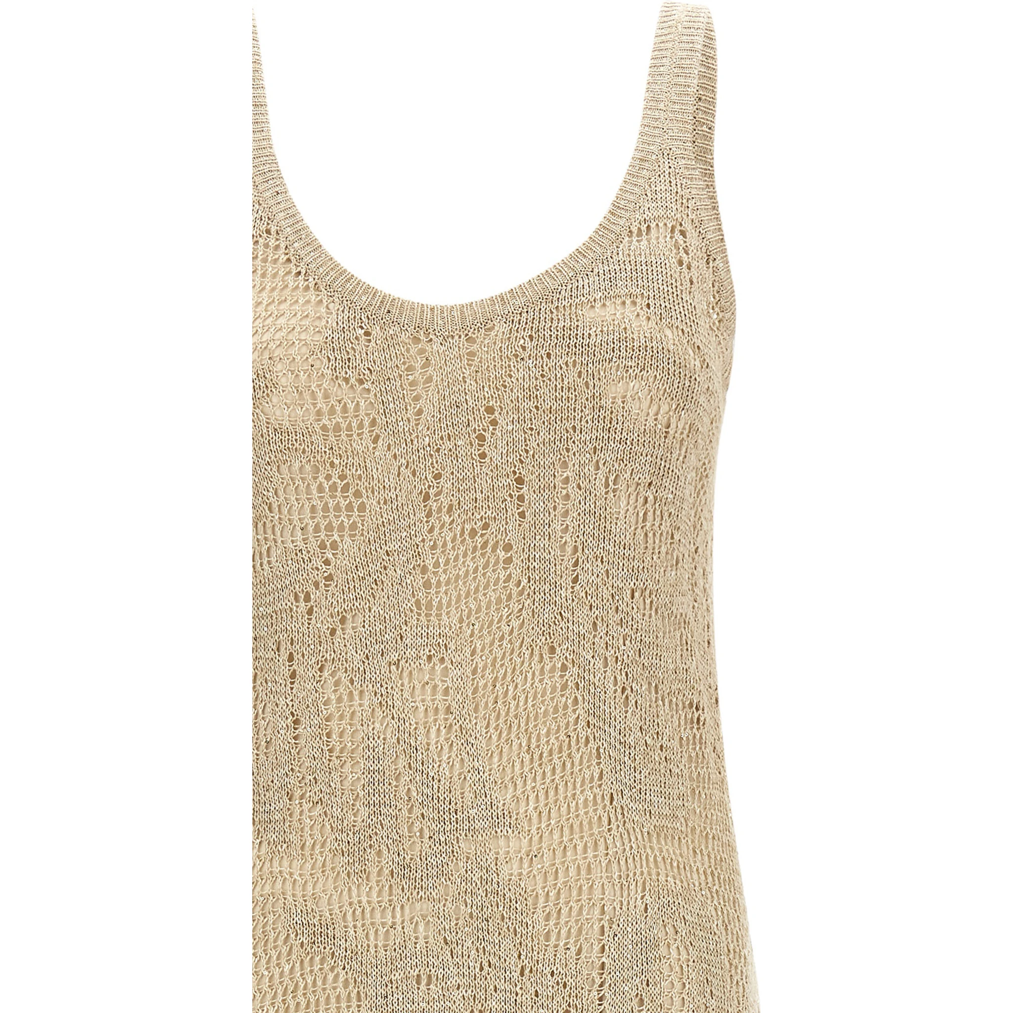 Beige Linen Long Dress