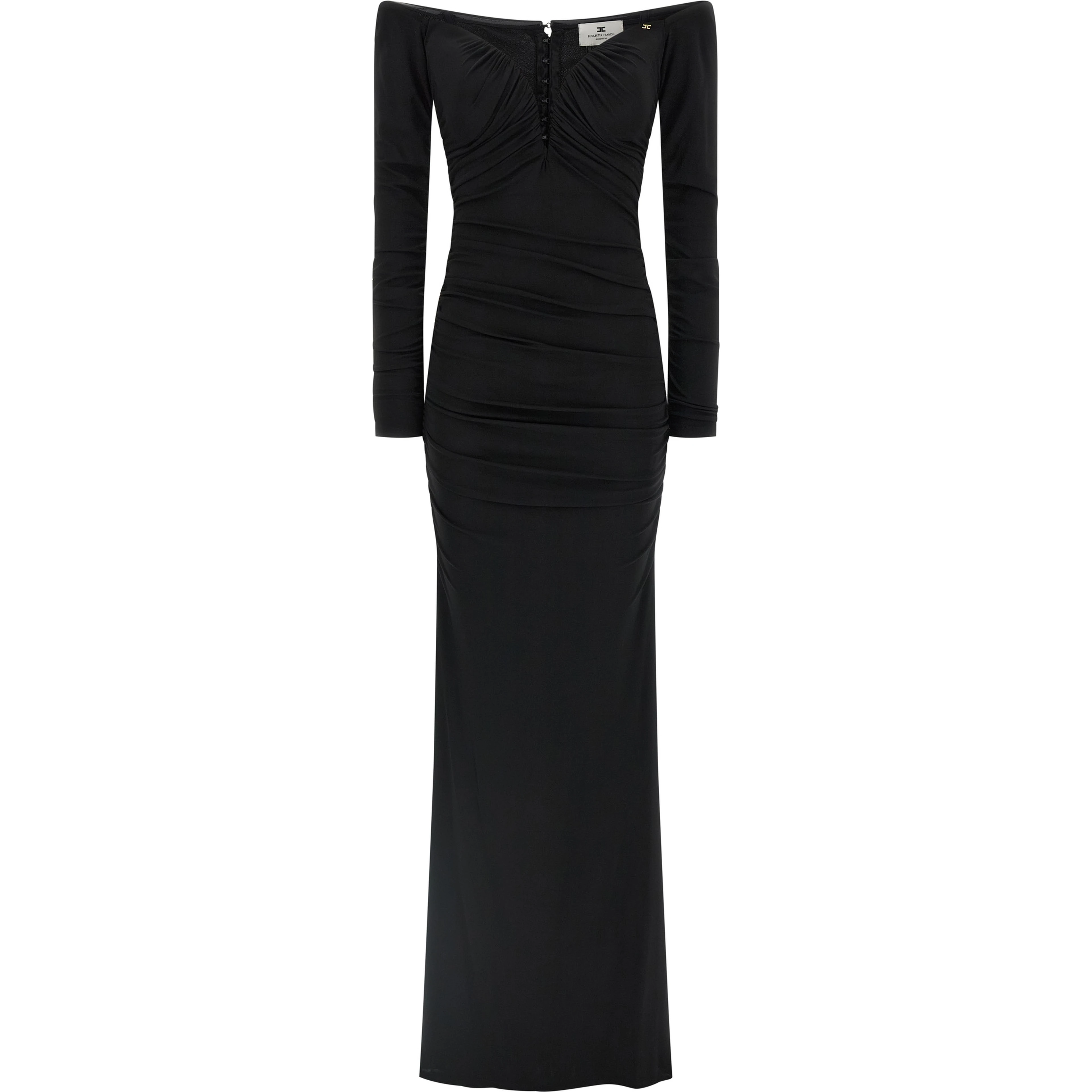 Black Viscose Long Dress