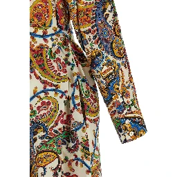 Multicolor Cotton Midi Dress