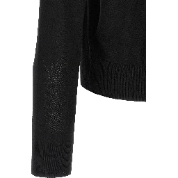 Black Wool Cardigan