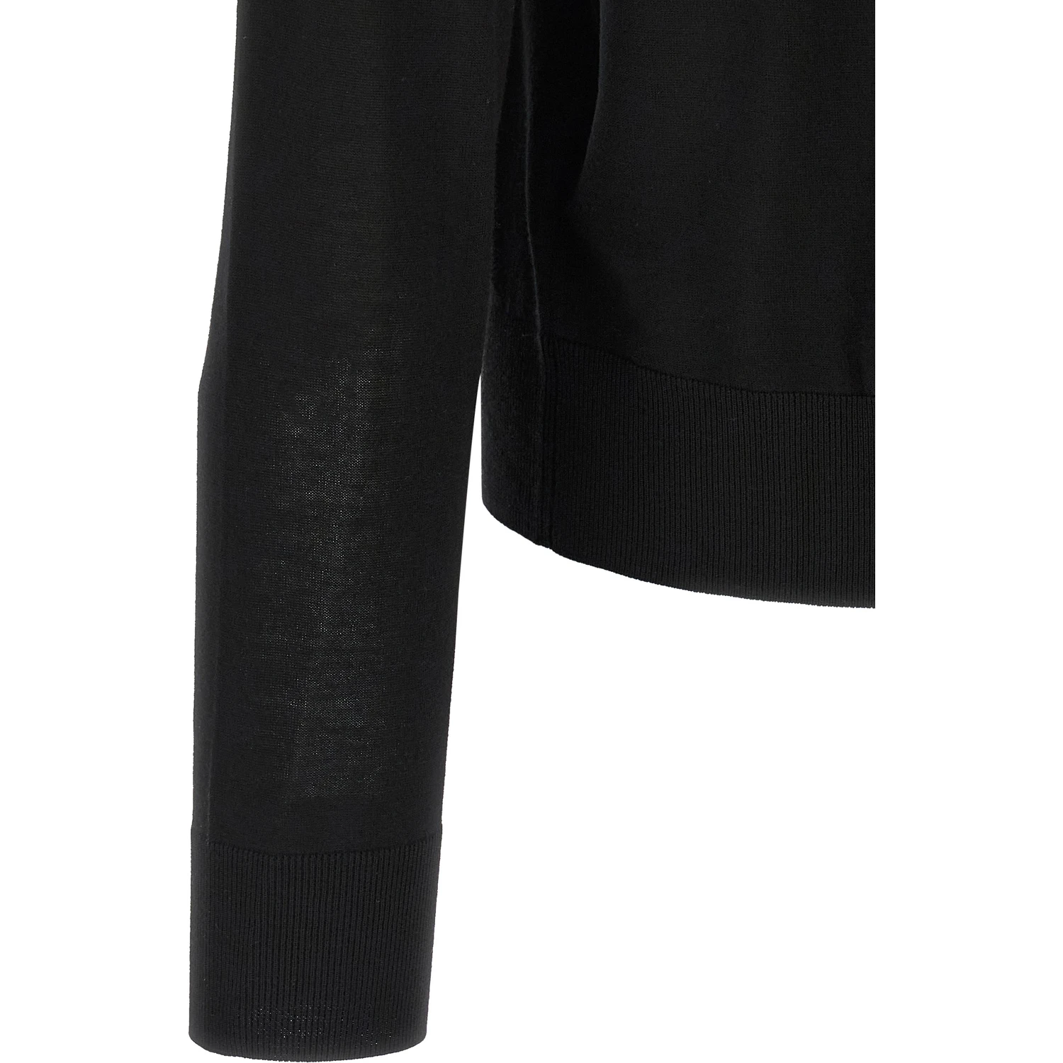 Black Wool Cardigan