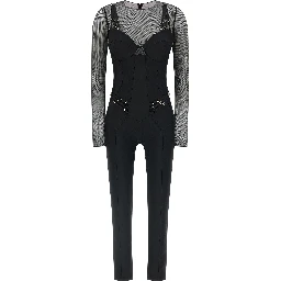 Black Polyamide Jumpsuit
