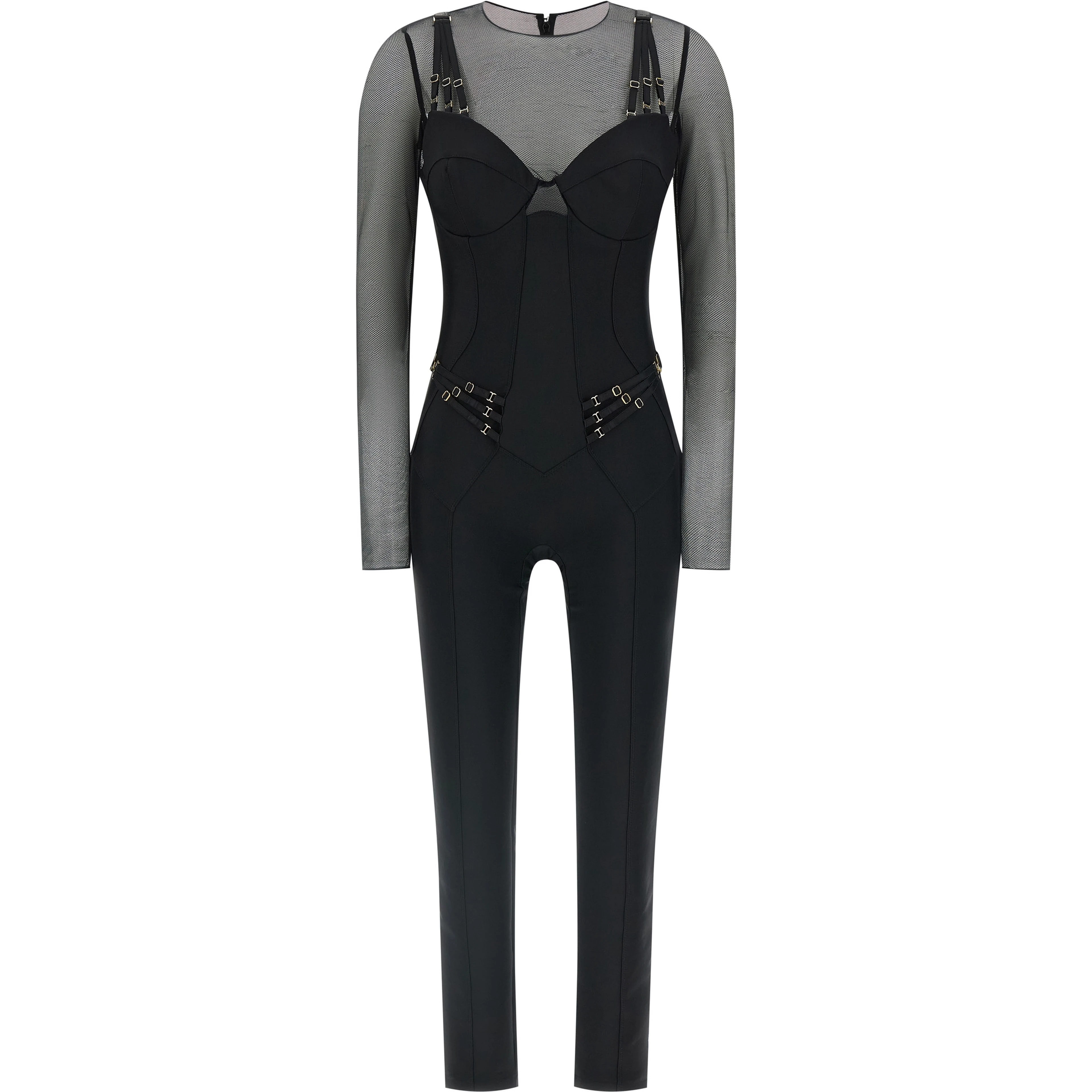Black Polyamide Jumpsuit