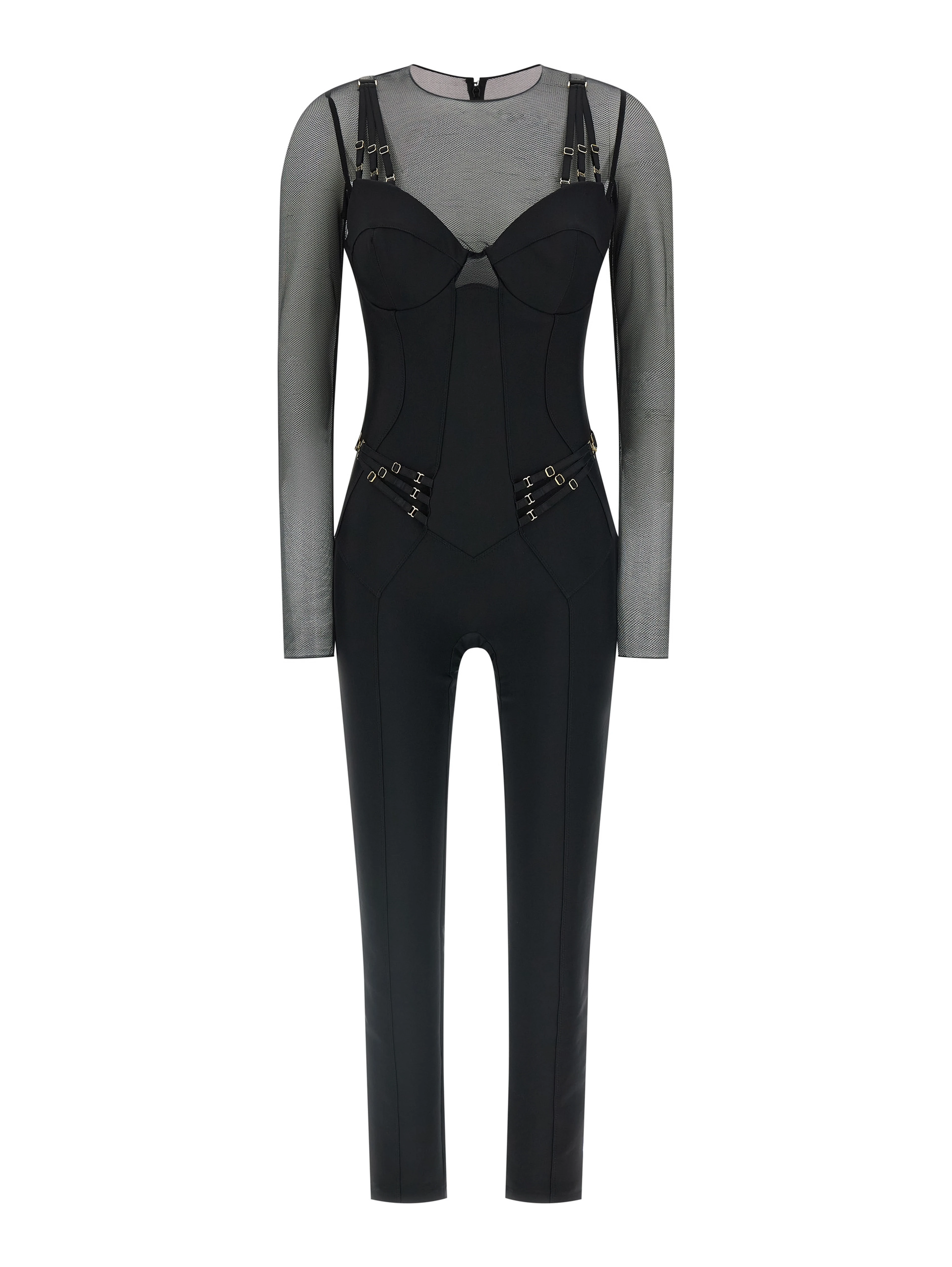 Black Polyamide Jumpsuit