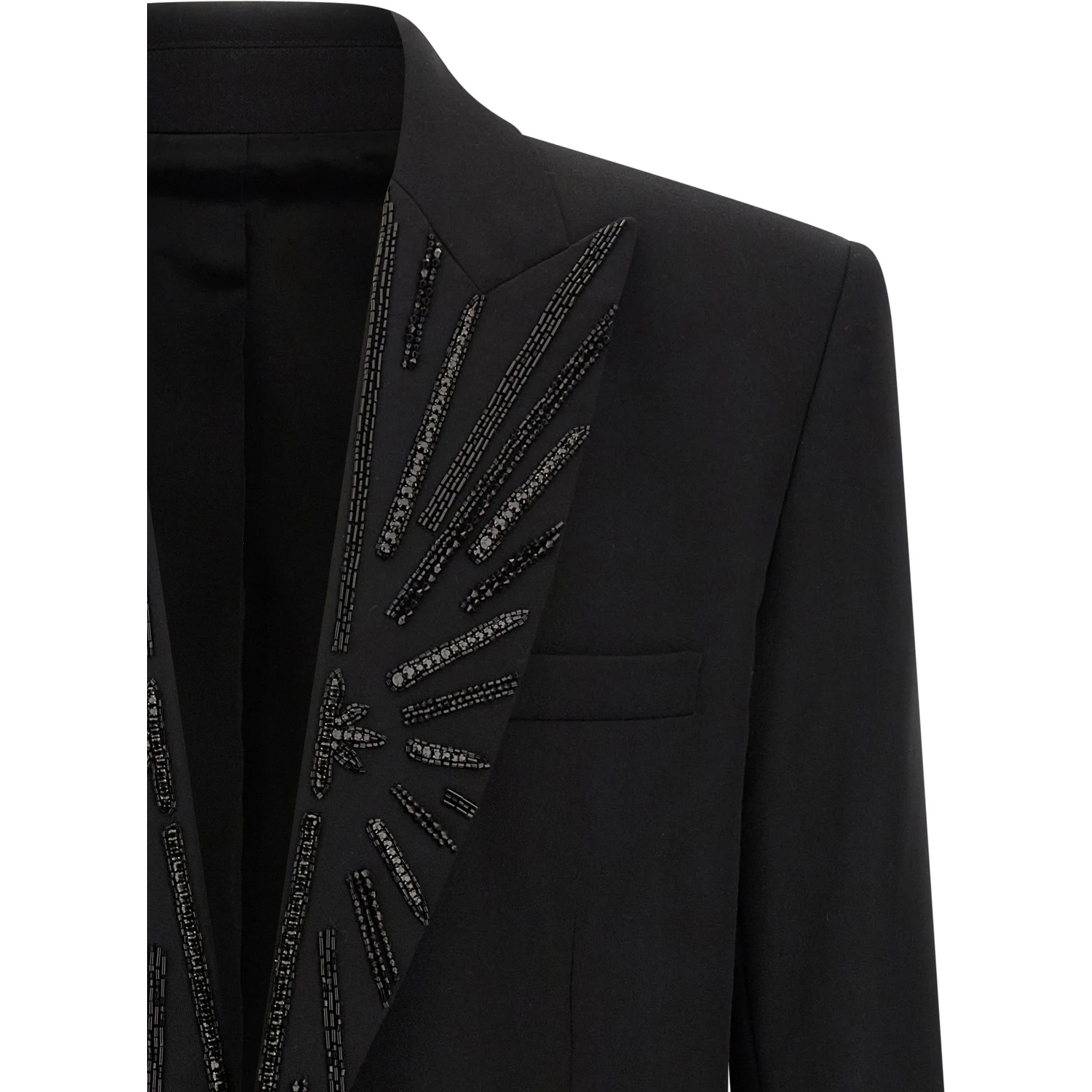 Black Virgin Wool Blazer