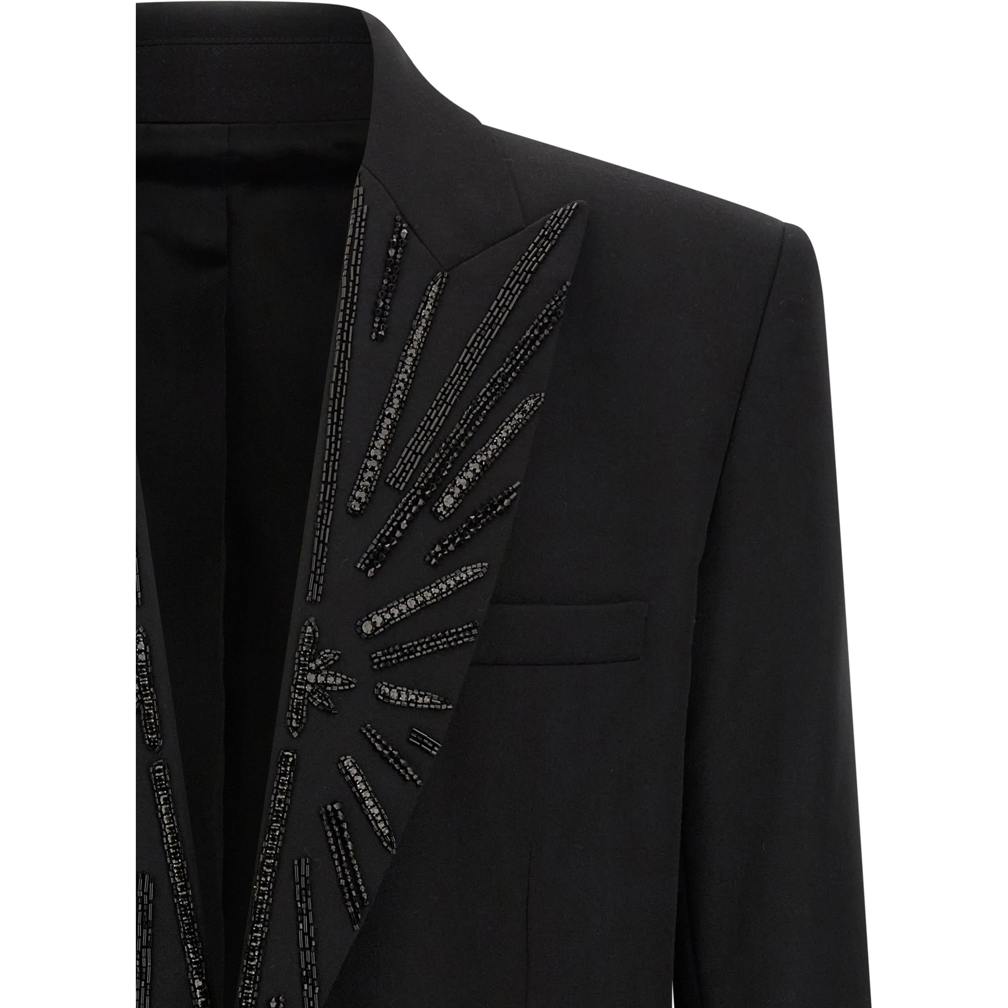 Black Virgin Wool Blazer