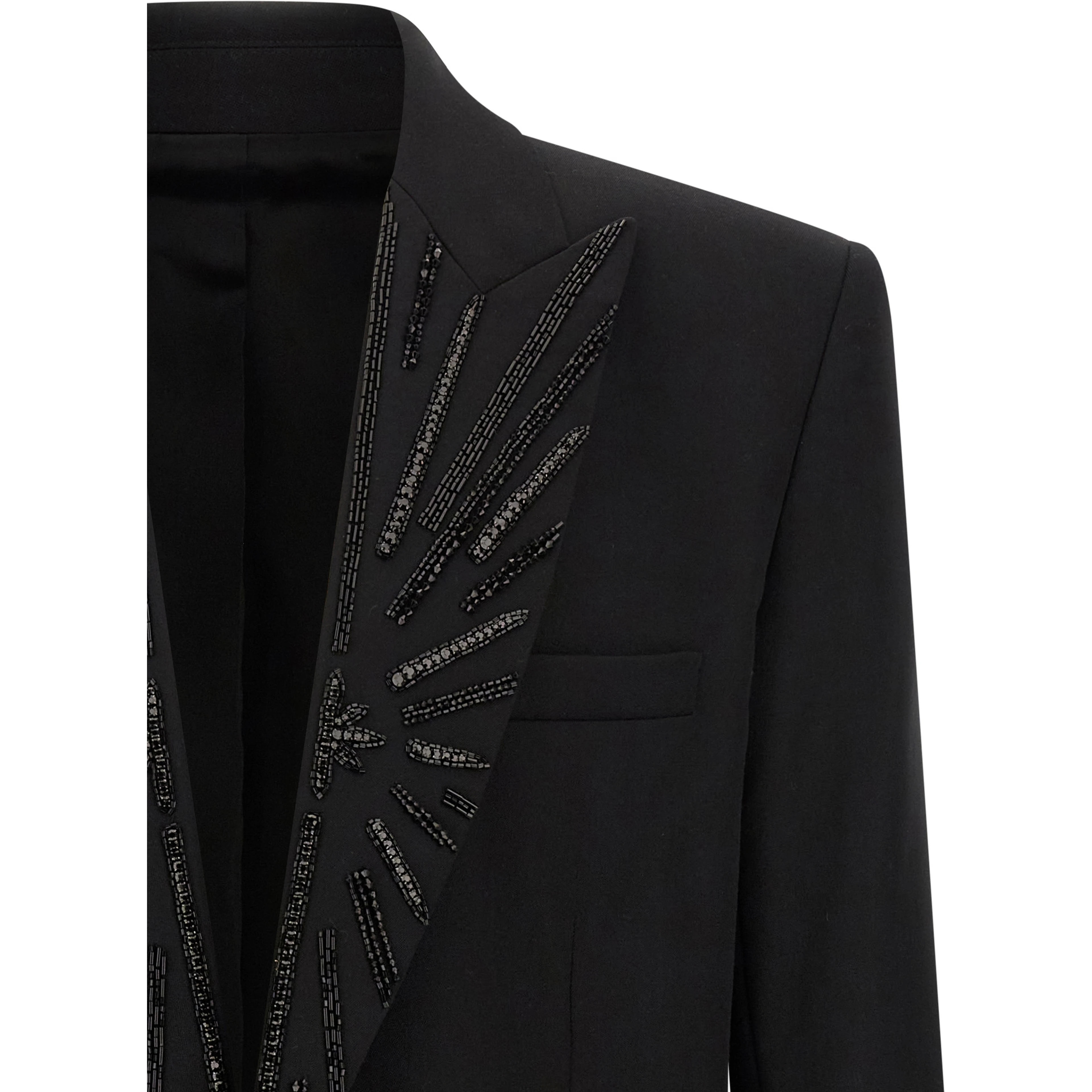 Black Virgin Wool Blazer