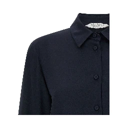 Blue Silk Blouse