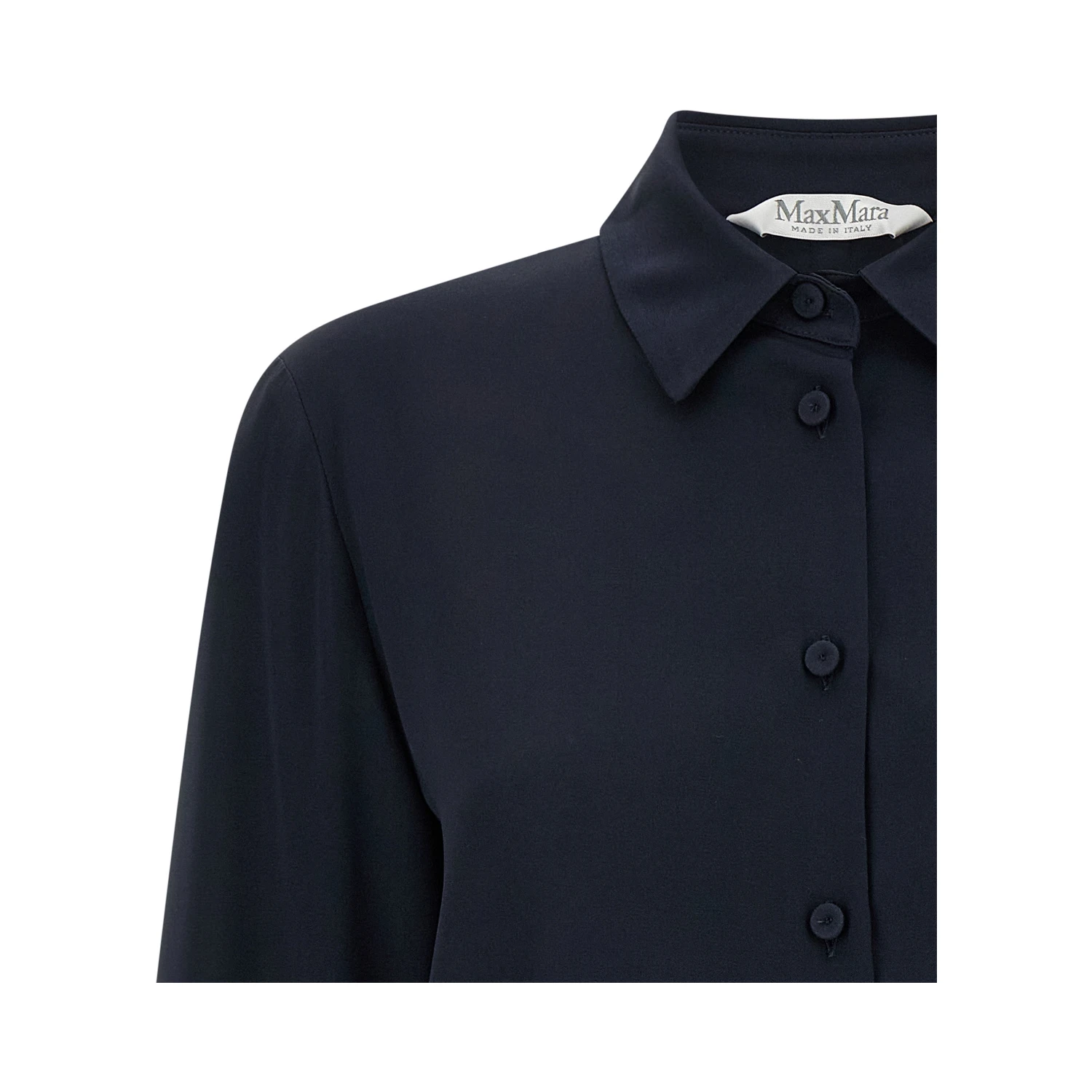 Blue Silk Blouse