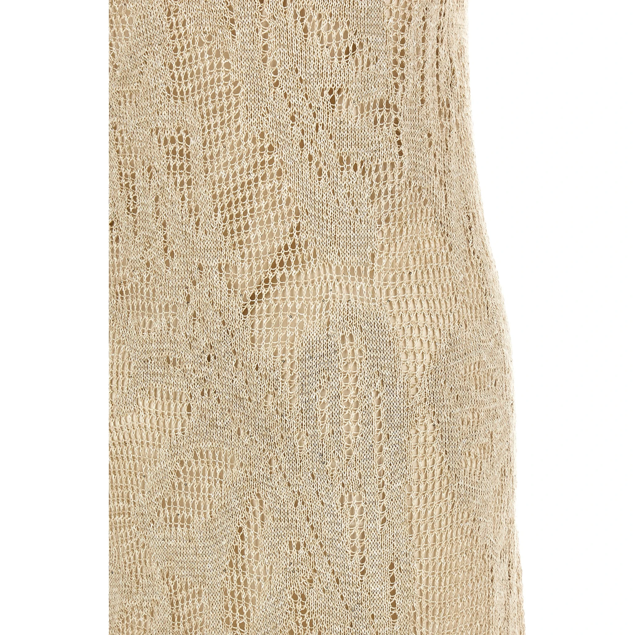 Beige Linen Long Dress