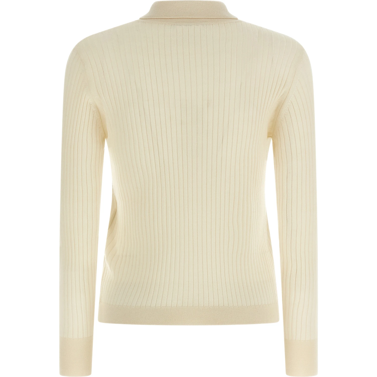White Cashmere Polo Shirt