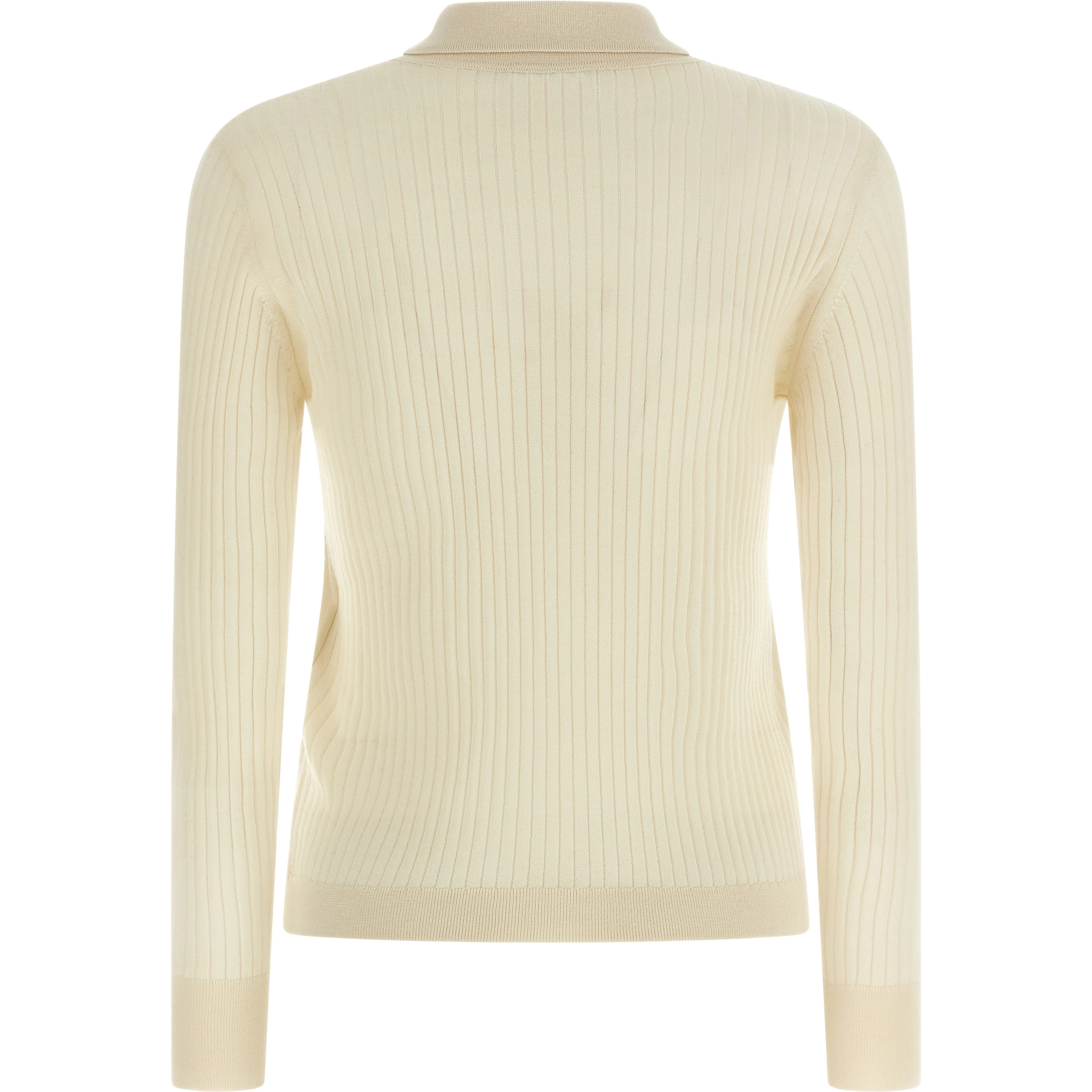 White Cashmere Polo Shirt