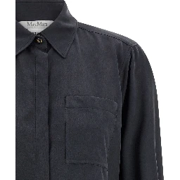 Gray Silk Blouse
