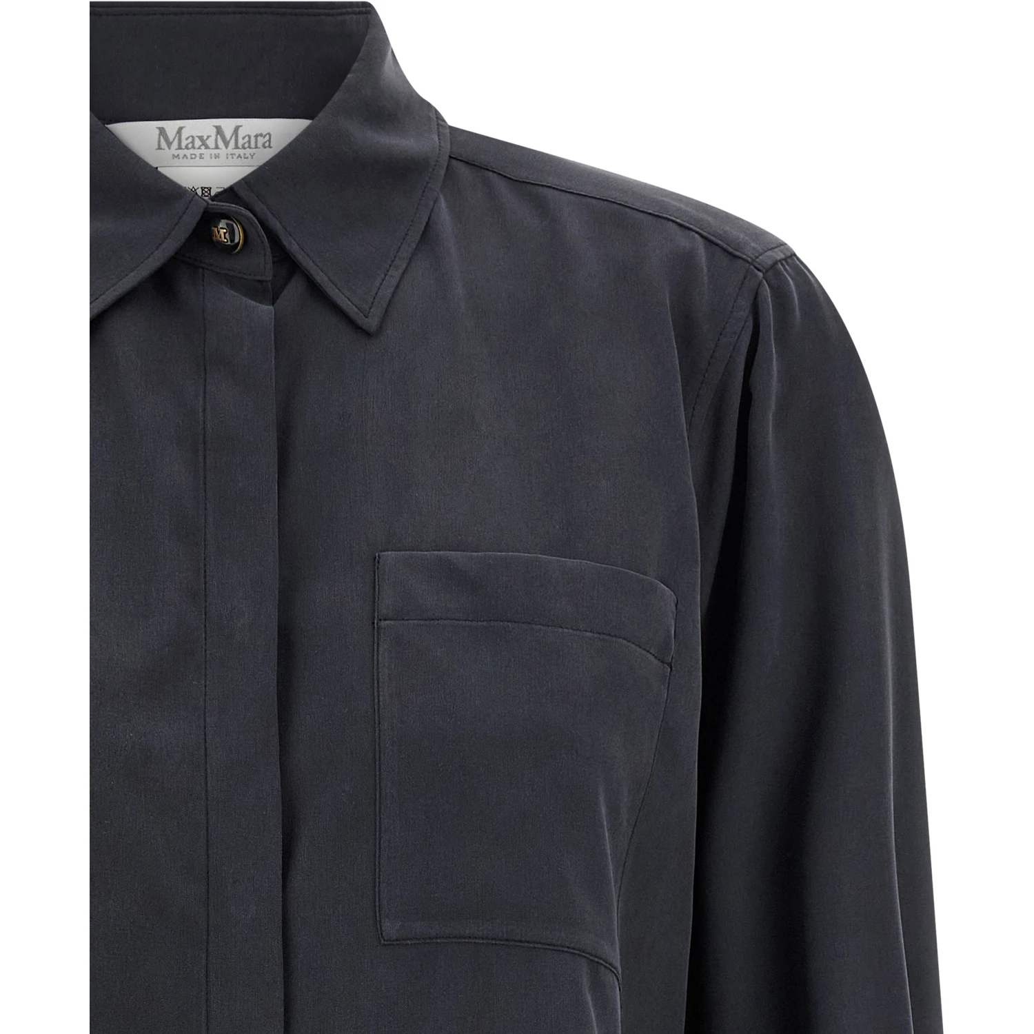 Gray Silk Blouse