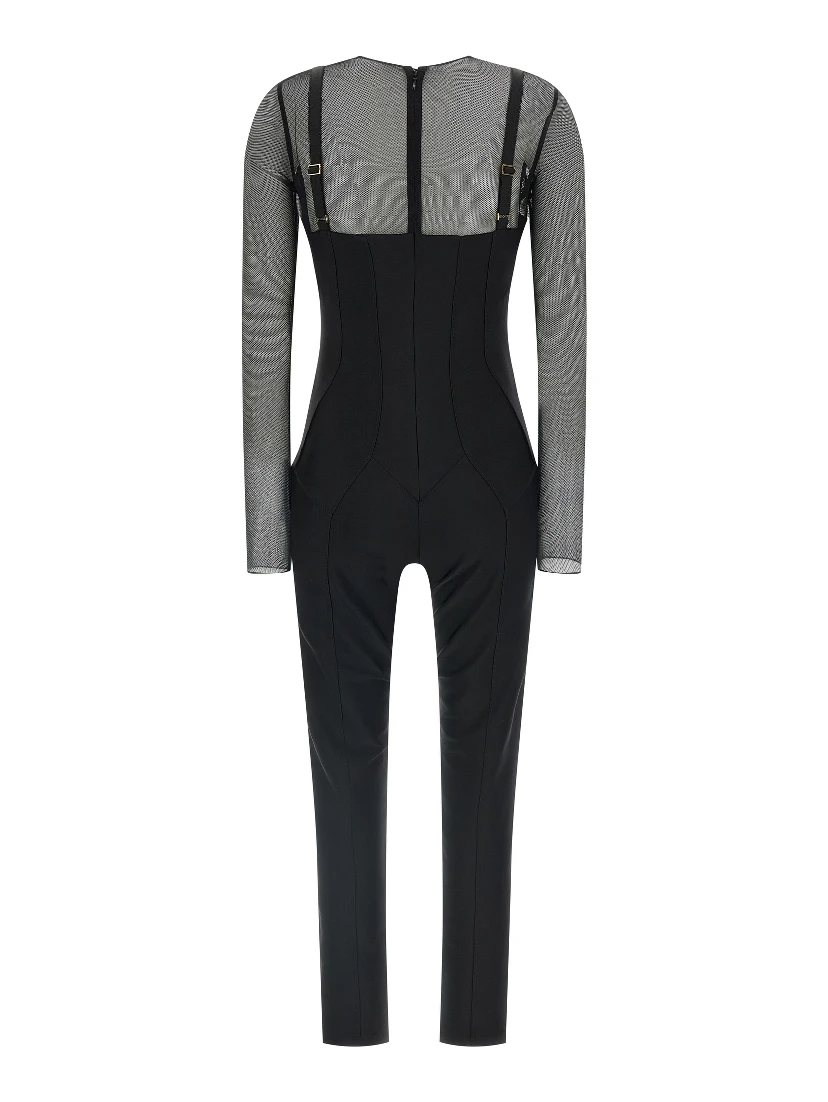 Black Polyamide Jumpsuit