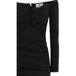 Black Viscose Long Dress