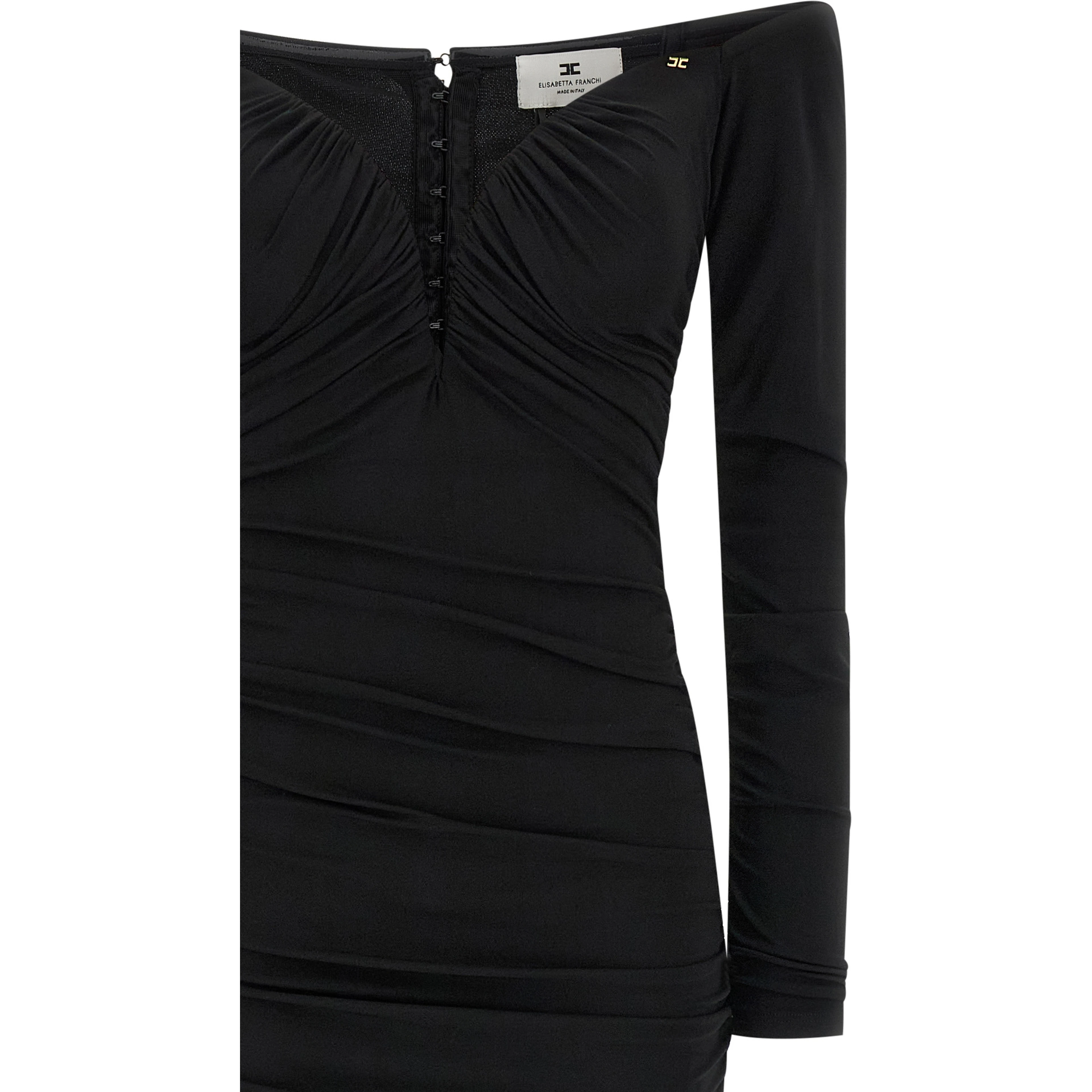 Black Viscose Long Dress