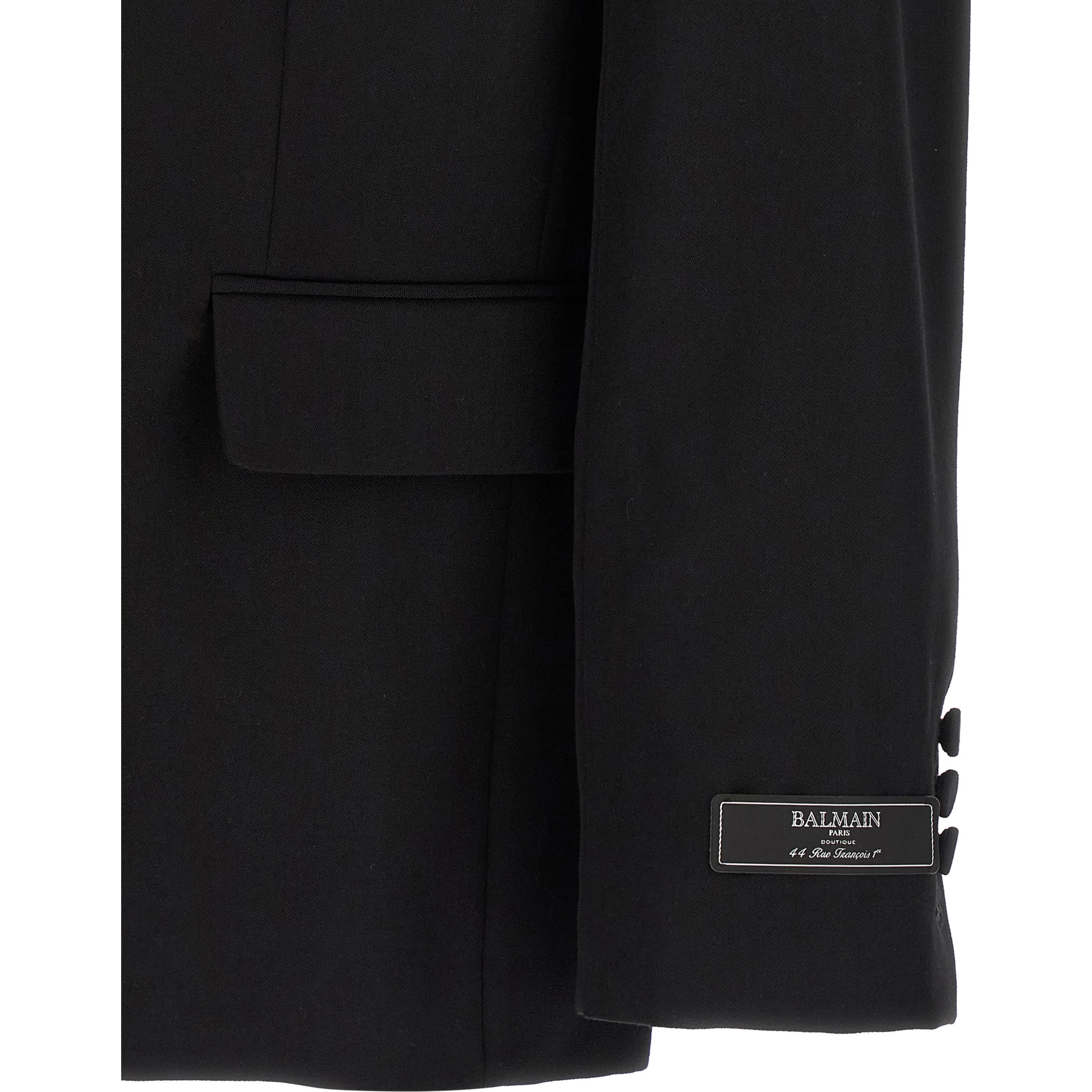Black Virgin Wool Blazer