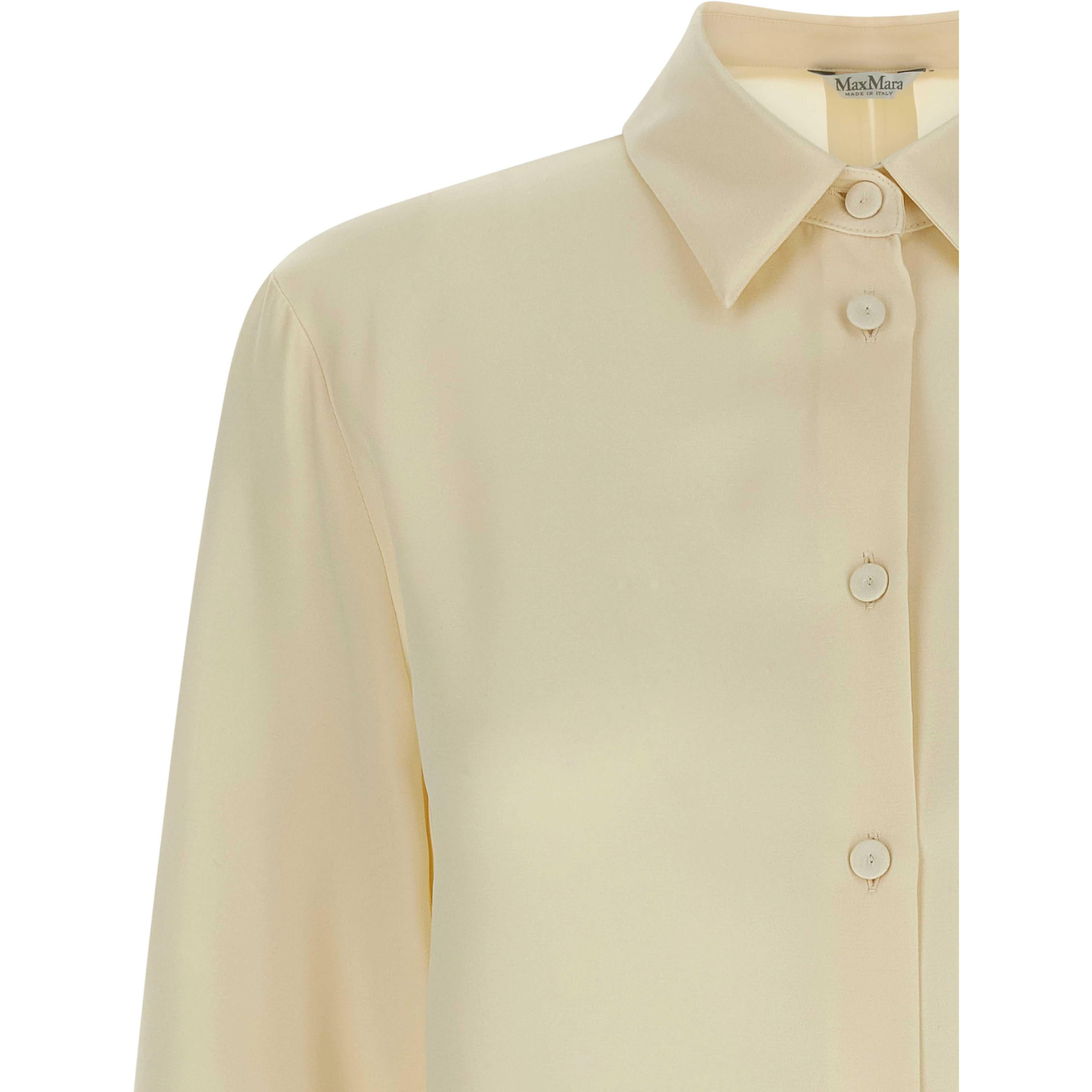 White Silk Blouse