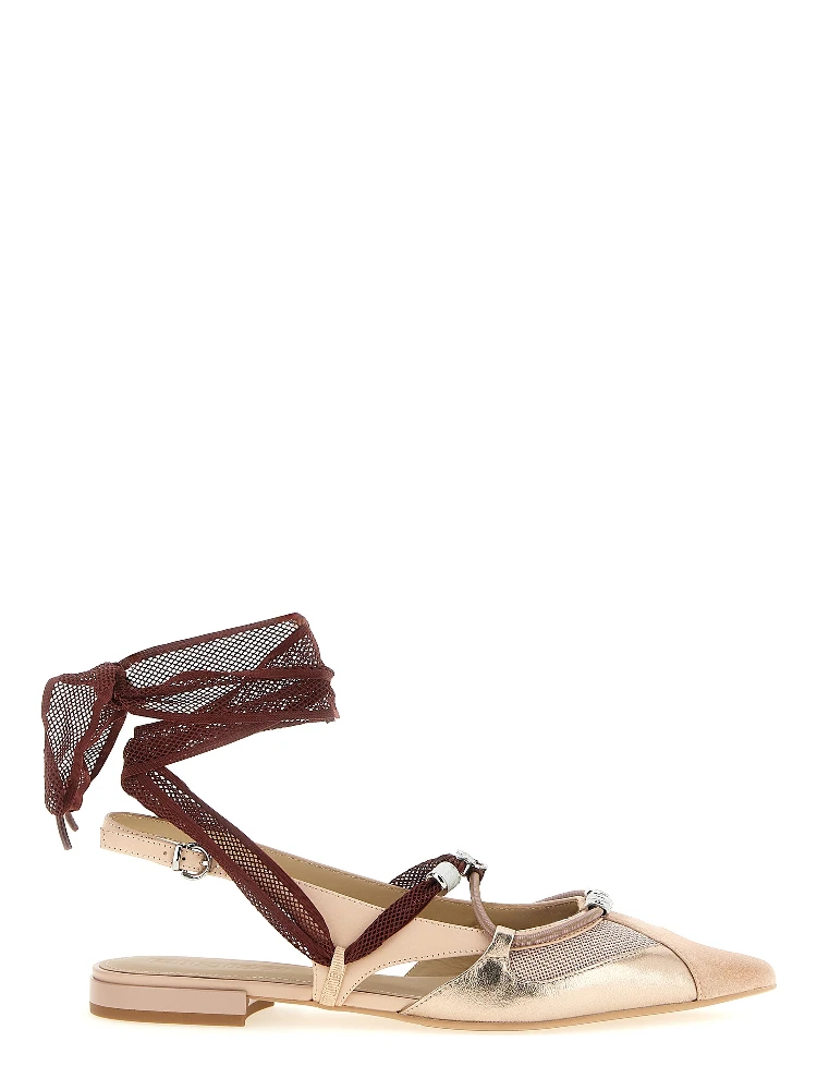 Multicolor Leather Ballet Flats