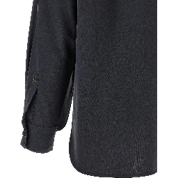 Gray Silk Blouse