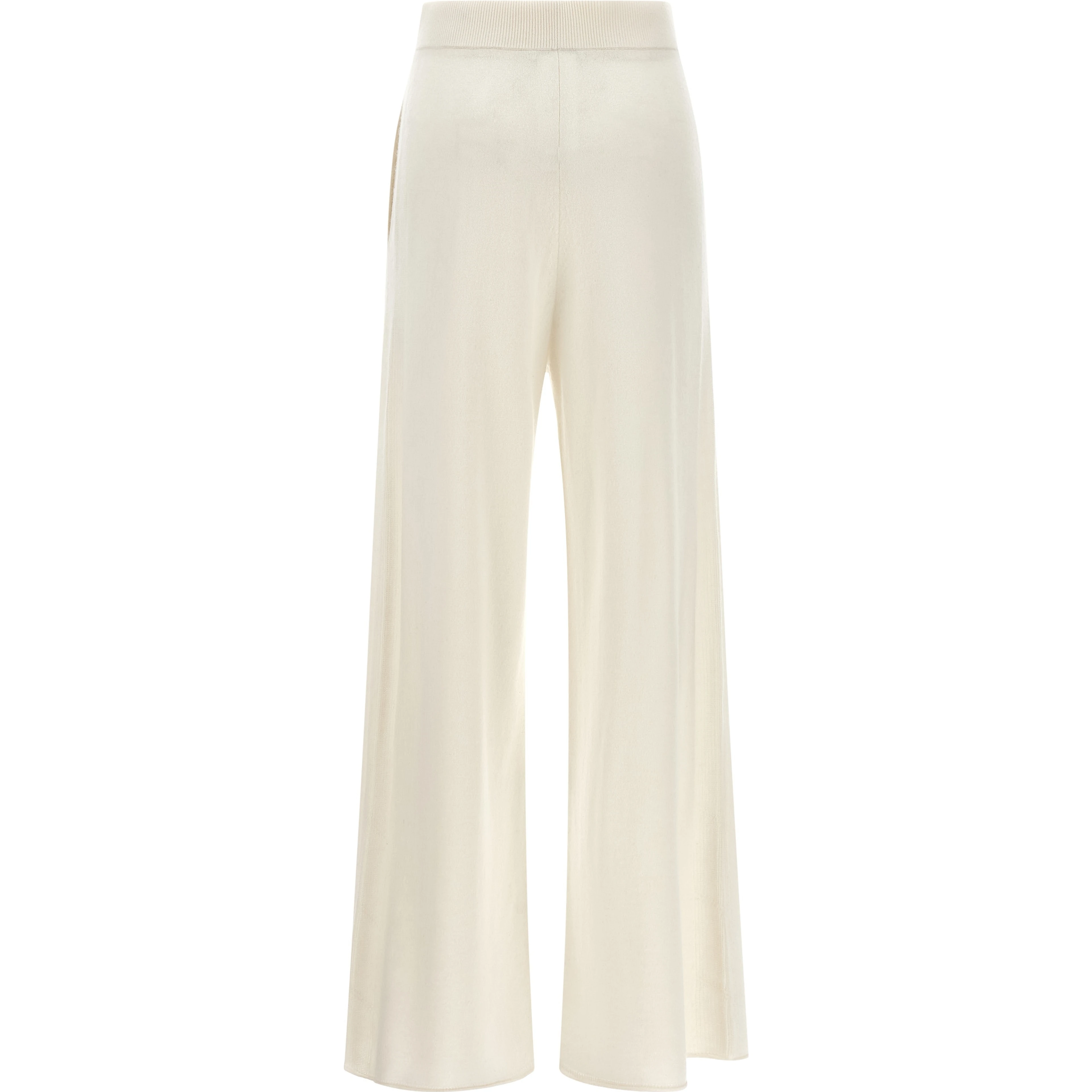 White Cashmere Casual Pants