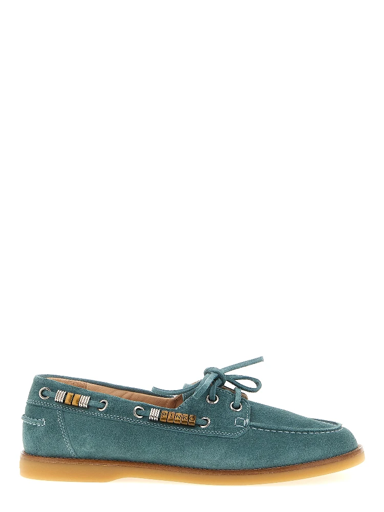 Blue Calfskin Moccassin