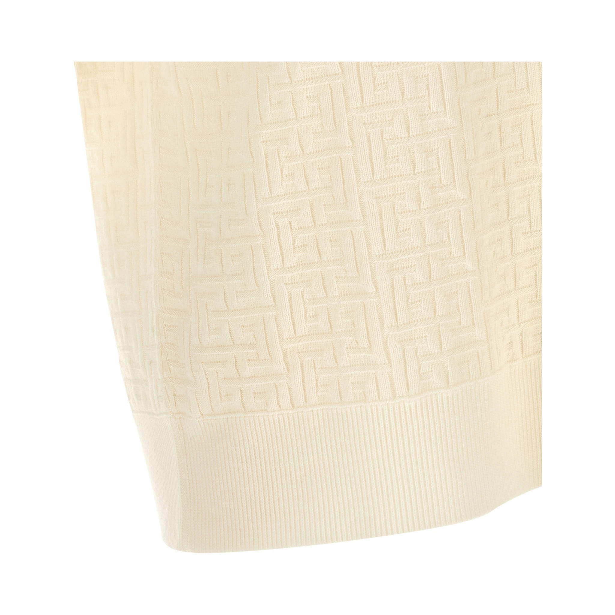 White Wool Polo Shirt