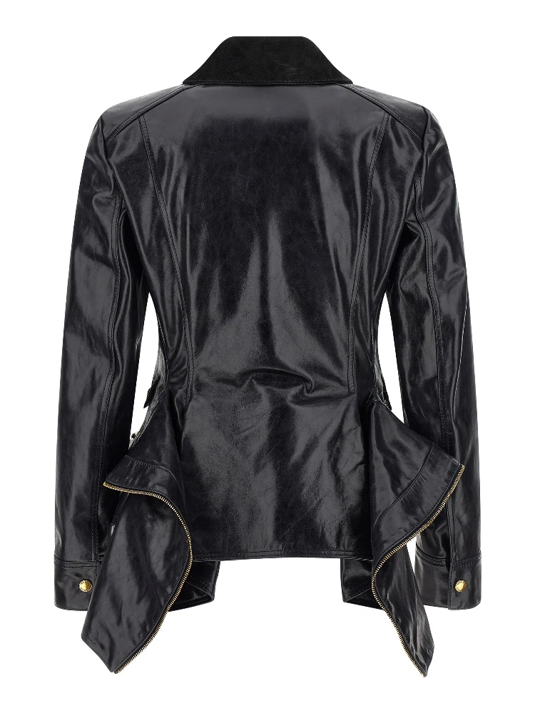 Black Cowhide Leather Jacket alternative
