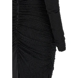 Black Viscose Long Dress