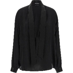 Black Silk Blouse