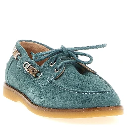Blue Calfskin Moccassin