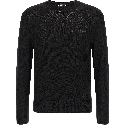Black Virgin Wool Cardigan