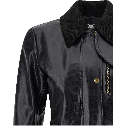 Black Cowhide Leather Jacket