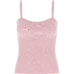 Multicolor Virgin Wool Sleeveles T-Shirt