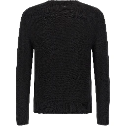 Black Virgin Wool Cardigan
