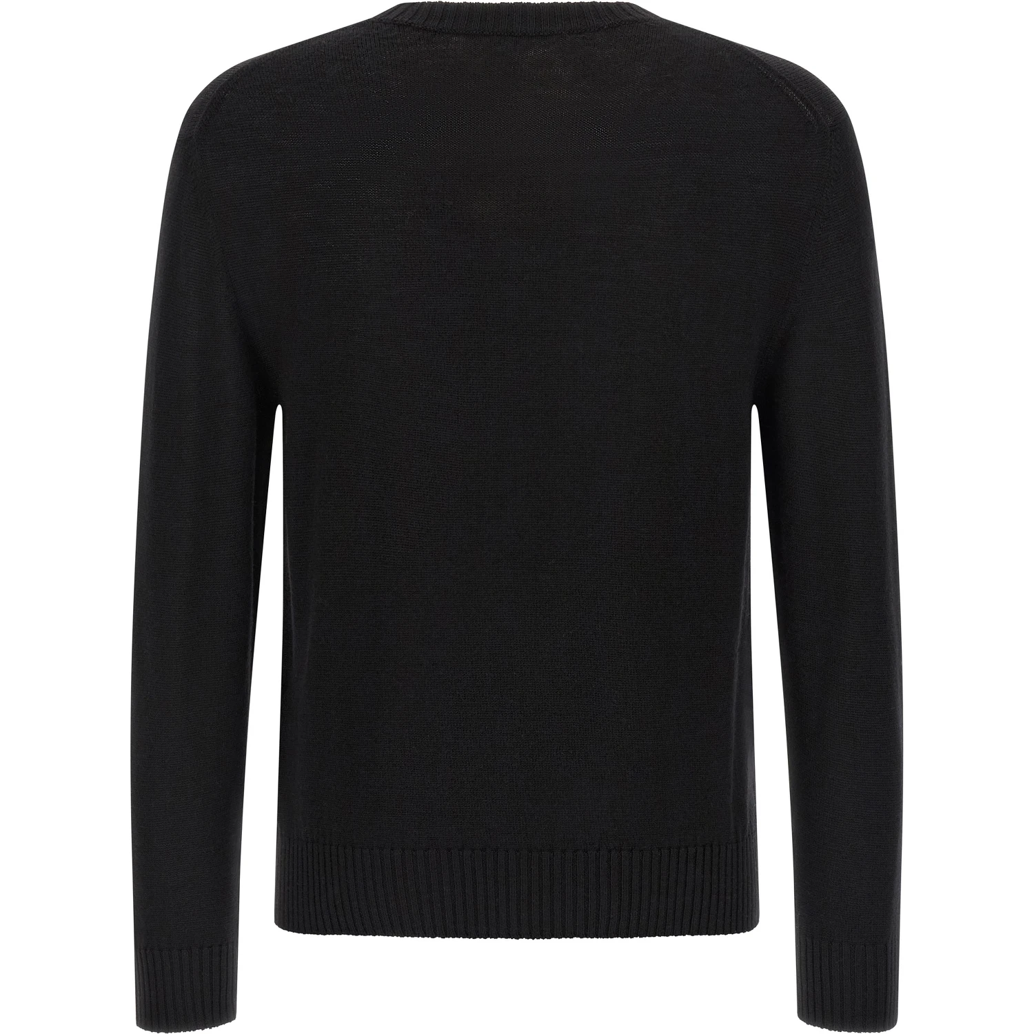Black Virgin Wool Cardigan