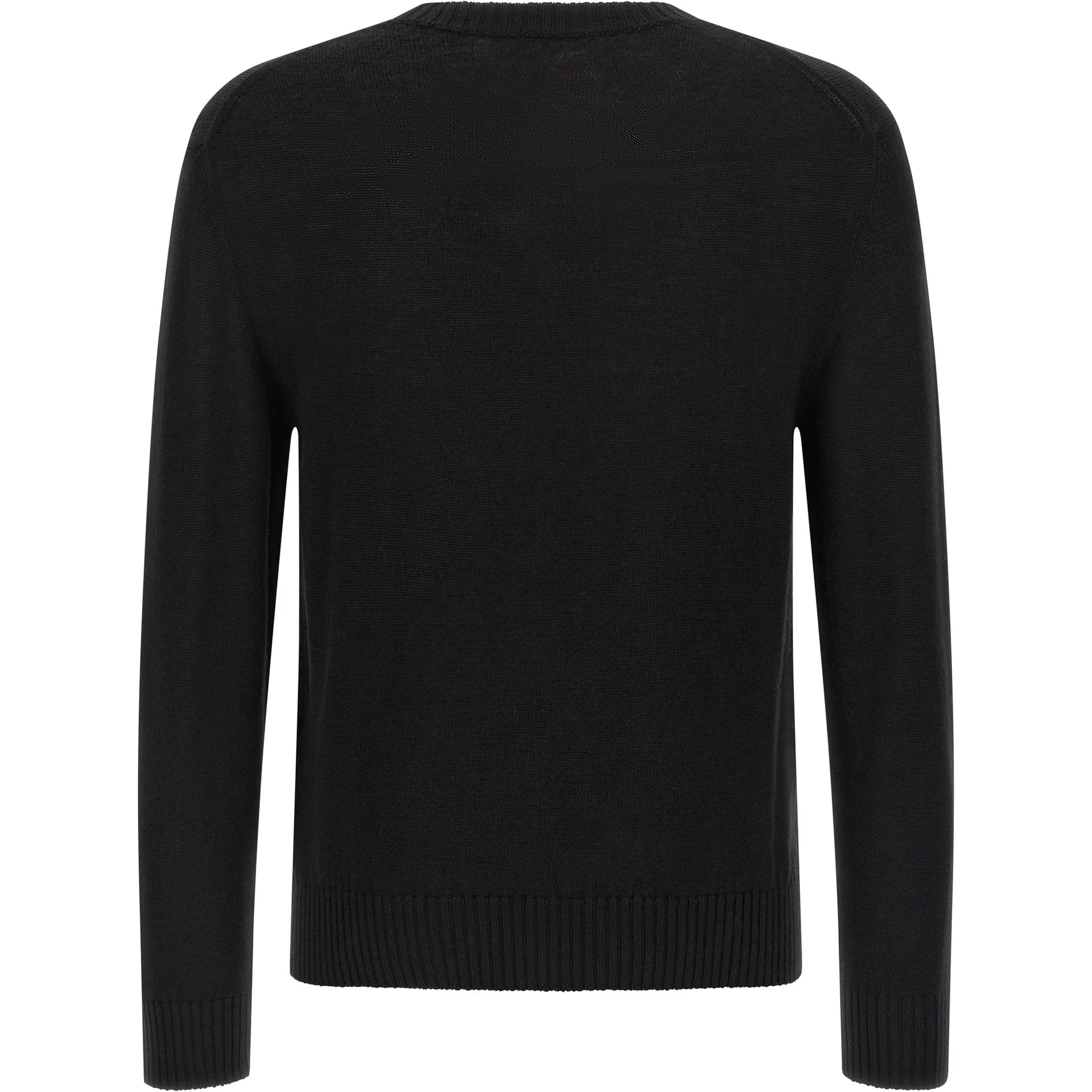 Black Virgin Wool Cardigan