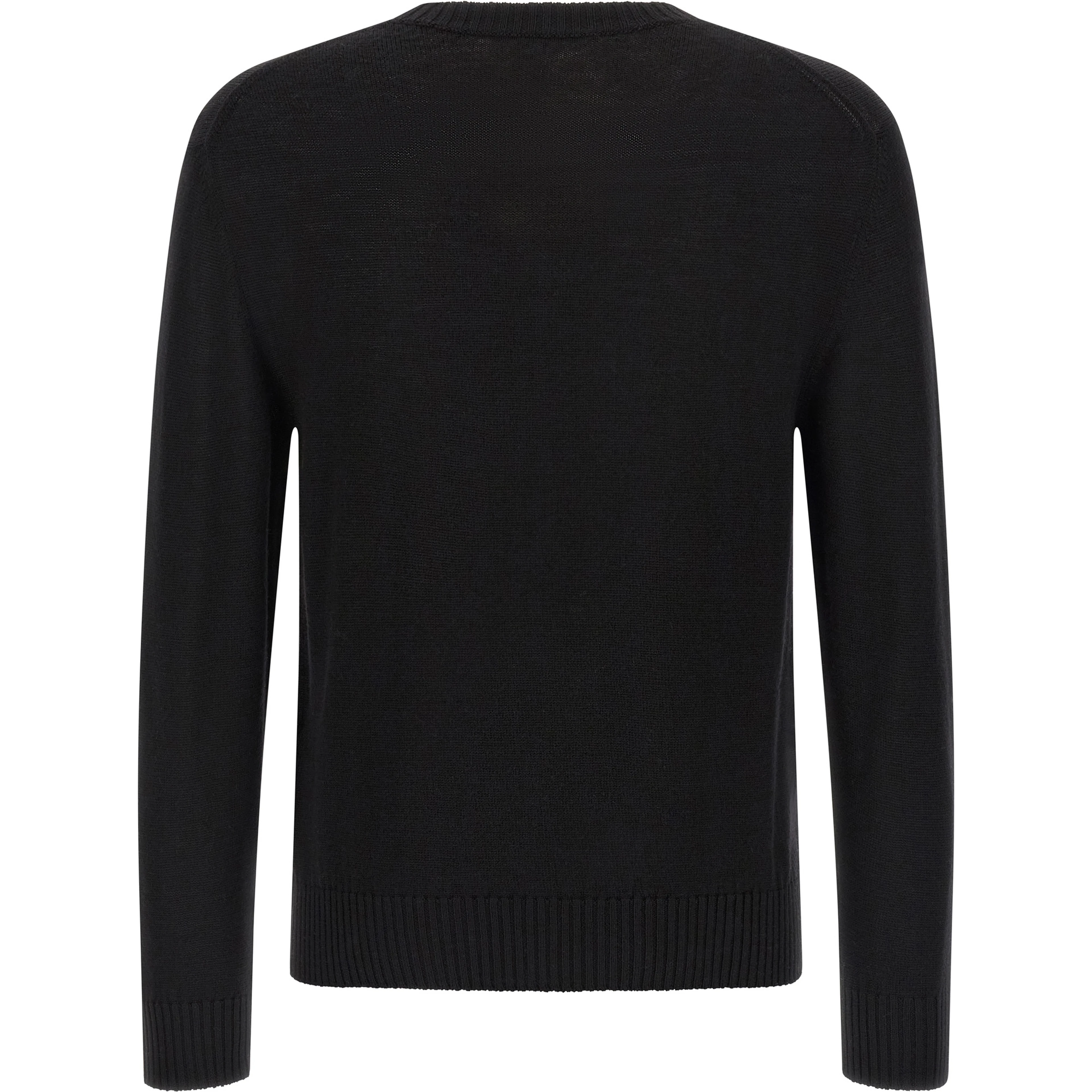 Black Virgin Wool Cardigan