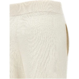 White Cashmere Casual Pants