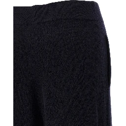 Blue Cashmere Casual Pants