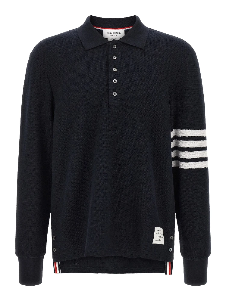 Blue Cotton Polo Shirt