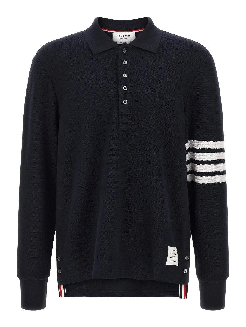 Blue Cotton Polo Shirt