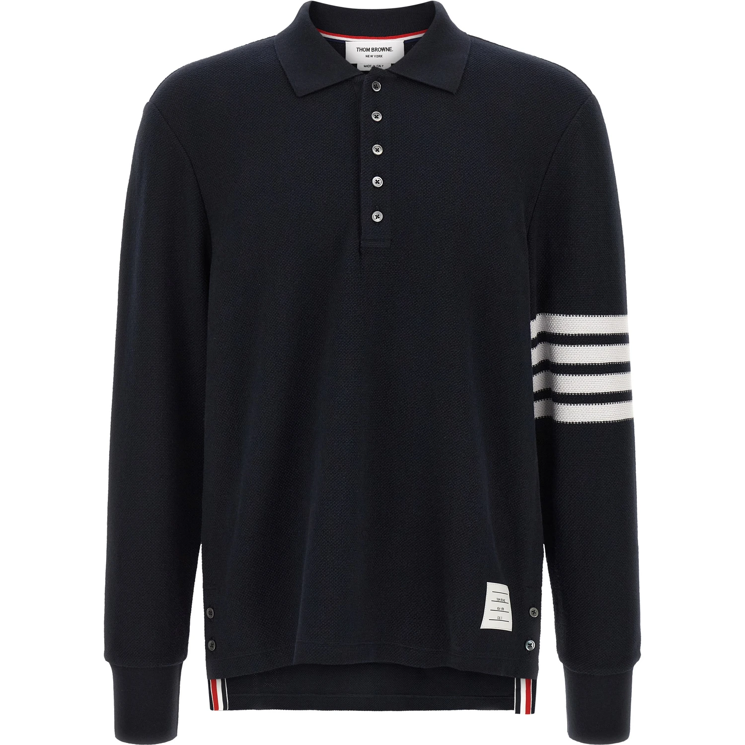Blue Cotton Polo Shirt