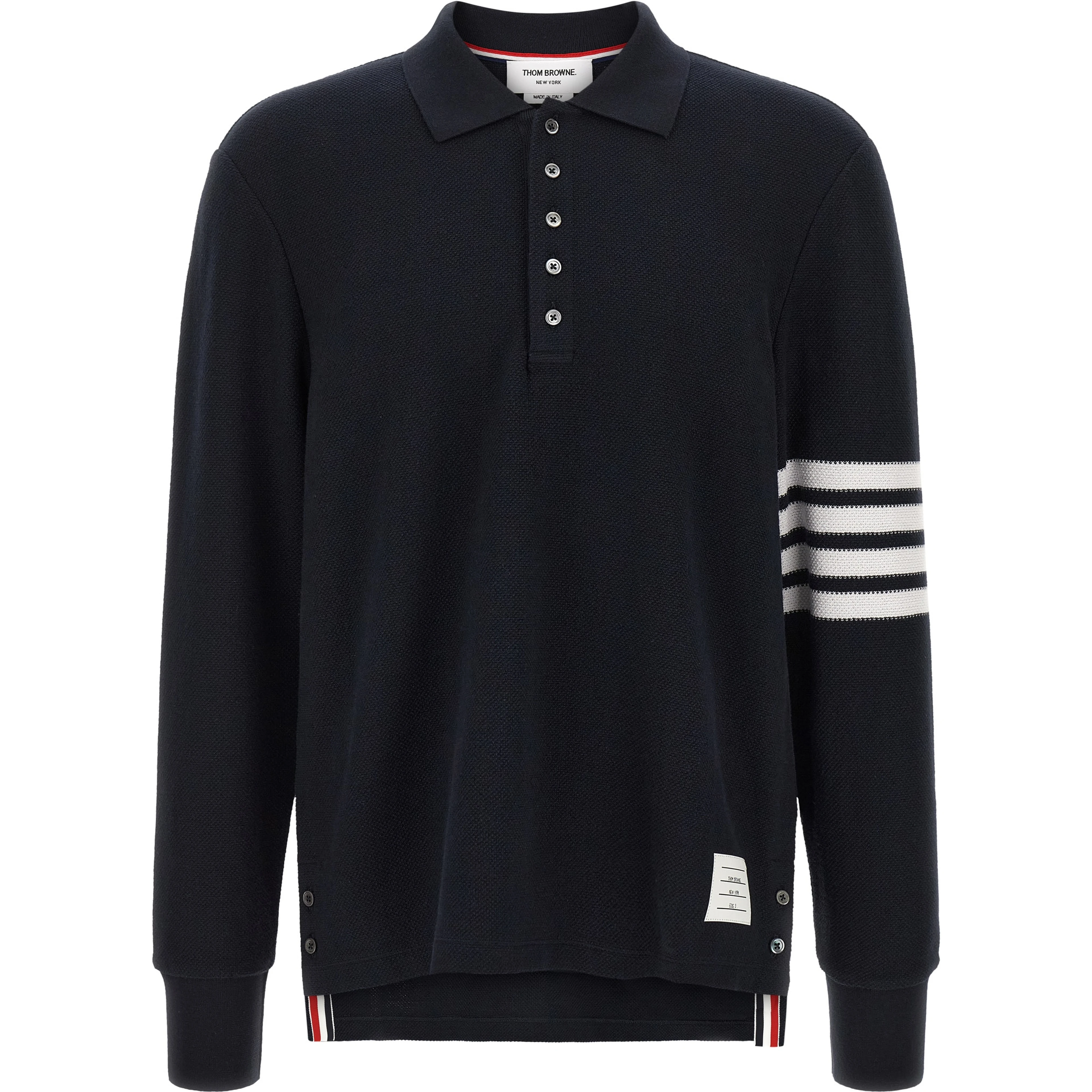 Blue Cotton Polo Shirt