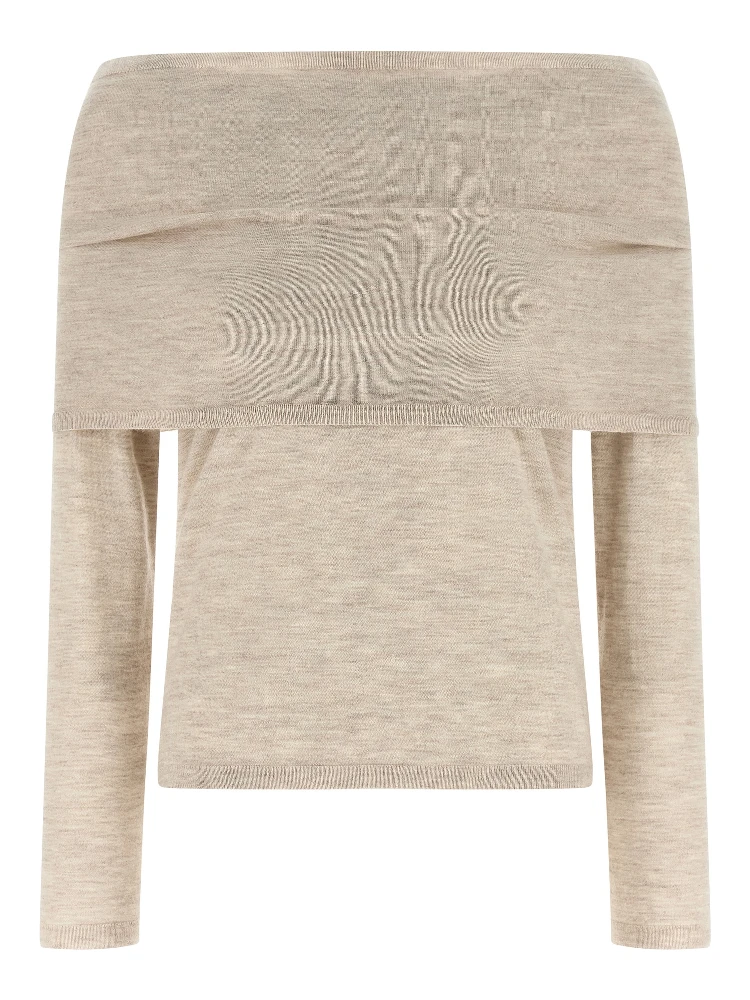 Beige Cashmere Cardigan