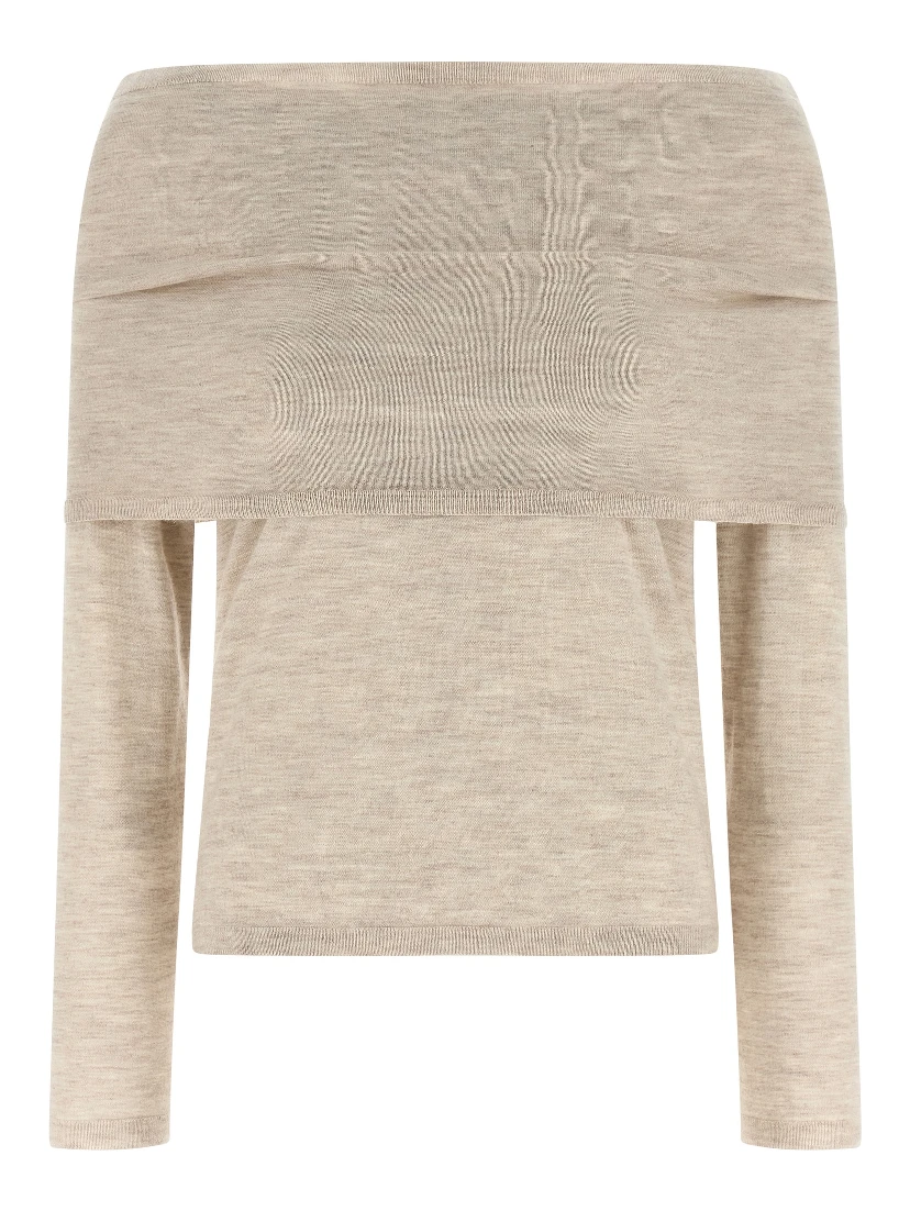 Beige Cashmere Cardigan